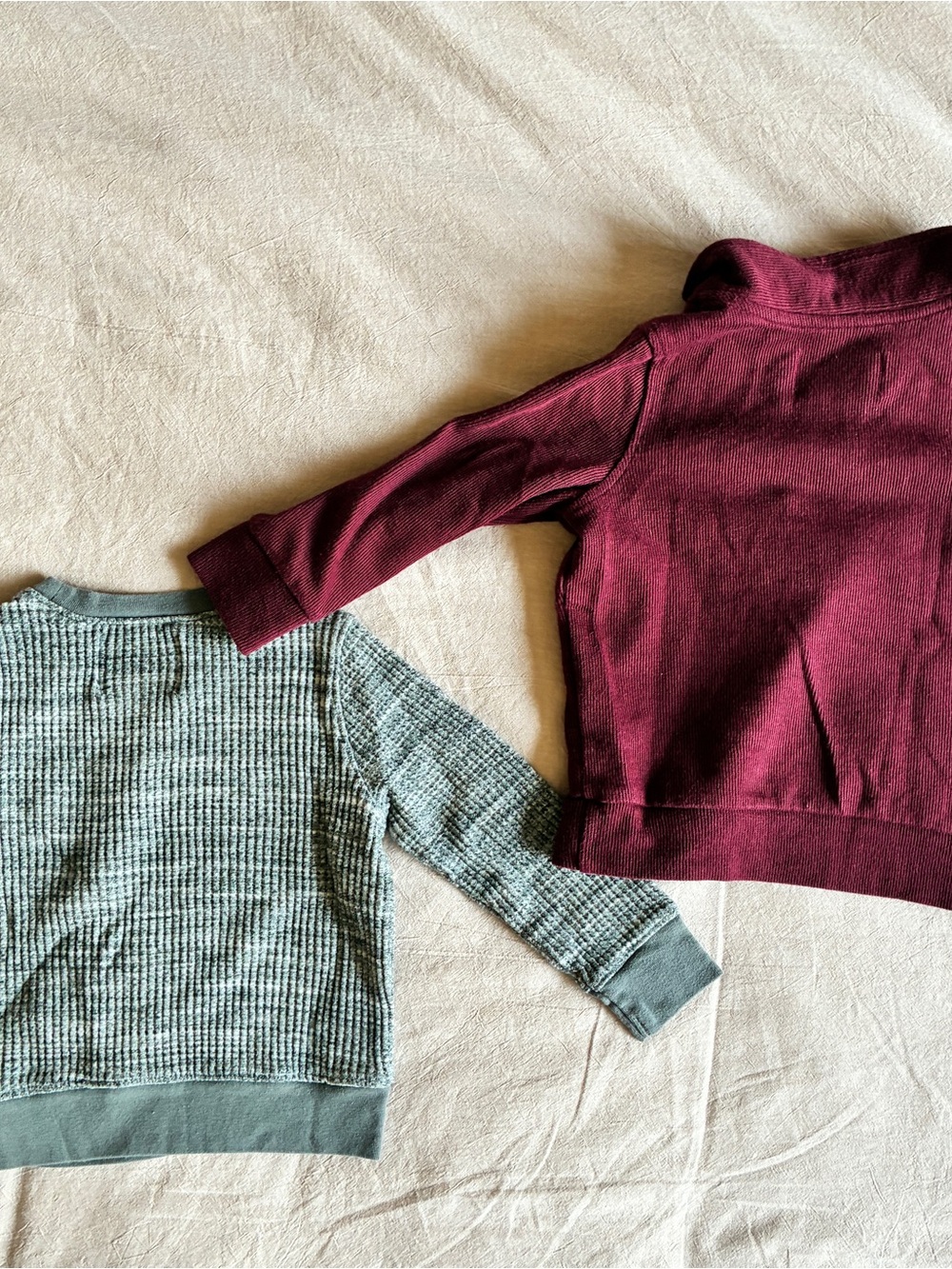 8 Old Navy Waffle Knit Long Sleeve Tops.  Fall Winter Bundle. Toddler Boy. 2T - Picture 5 of 10